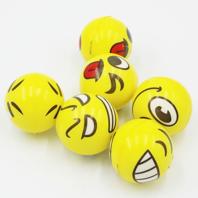 Promotional pu balls different expression stress ball with low cost for kids