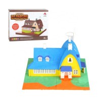 Education DIY painting European courtyard building kits STEM toys for children Christmas gift