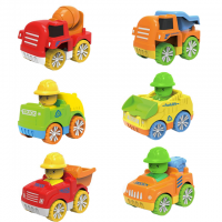 Amazon Hot Sales Friction Toy Truck Construction Toy Vehicle Cartoon Mini Toy Car