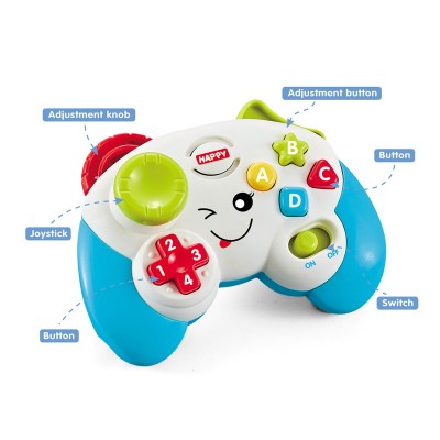 Funny baby musical light toy multi function kids gamepad