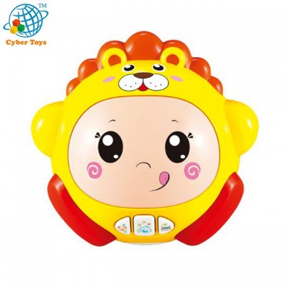 High quality Electric Baby toy Fun ball rolling animal whit light music