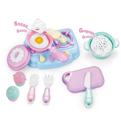 Pantone colors kitchen toys tableware dishes pretend play kitchen set for Kids 11pcs